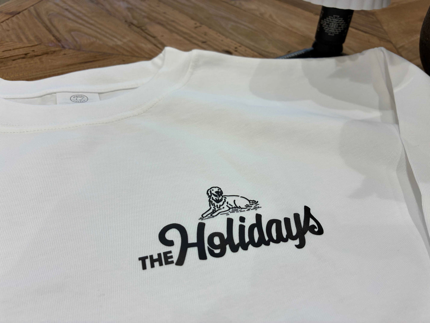 【良質!着心地◎】THE HOLIDAYSオリジナルTshirt(organic cotton100%)寝そべるワンコ